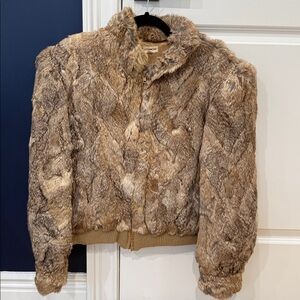 Vintage Fur Tan Jacket